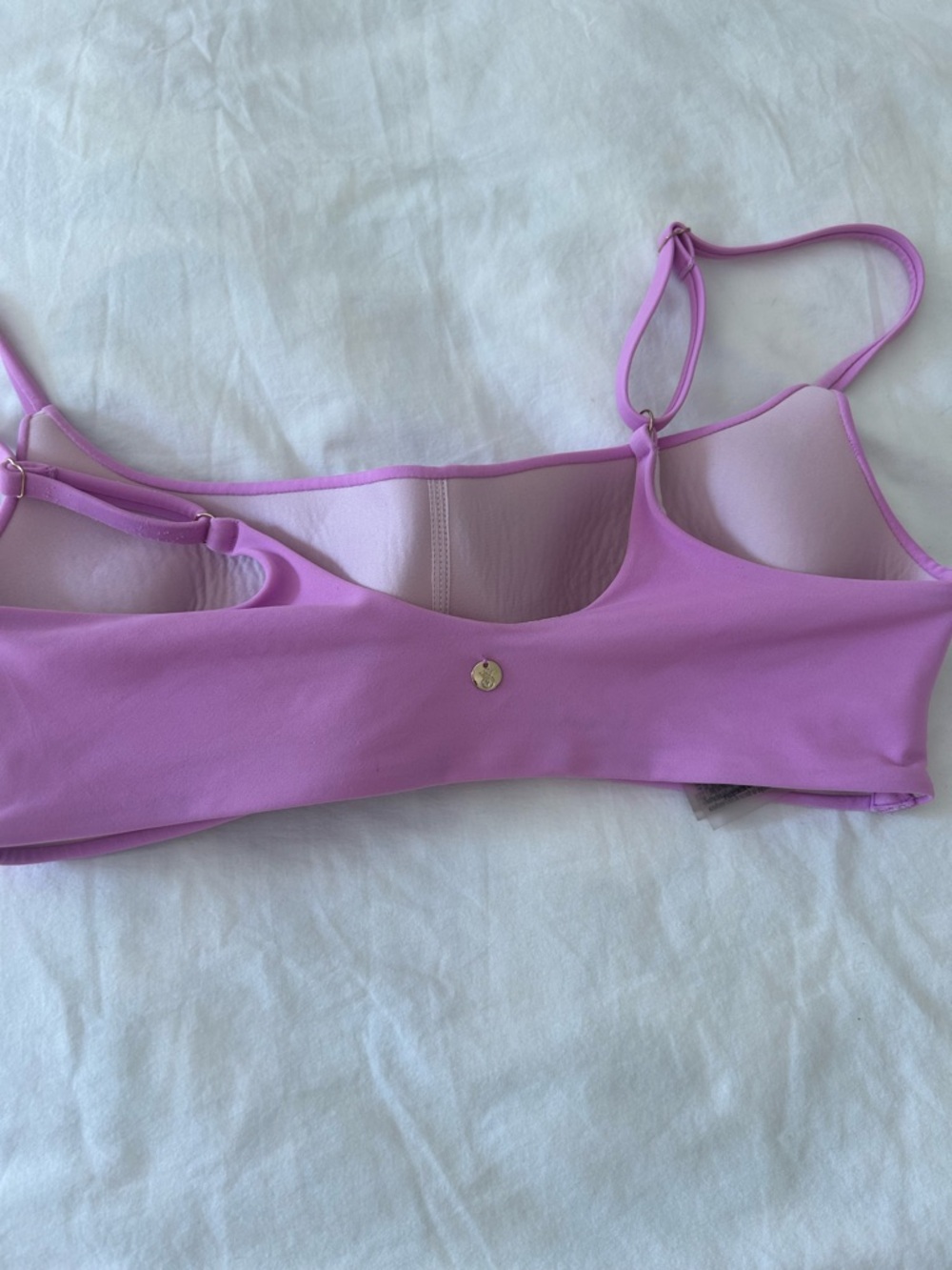 Victoria’s Secret Bikini Top Pink Purple Top Only Medium - Picture 6 of 7